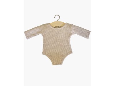 Minikane vrúbkované body Beige