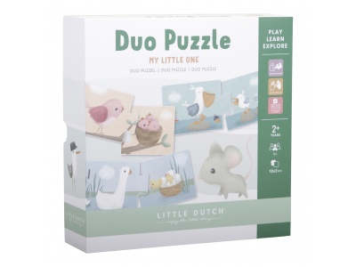 Little Dutch puzzle duo - kvety a motýle