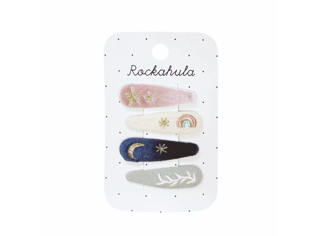 Rockahula semišové sponky Starry skies 4ks