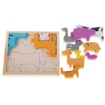 Drevené puzzle - vkladačka tvarov - výber variantov