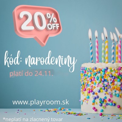 👉ZĽAVA 20% na nezľavnený tovar👈
kód : narodeniny

Ďakujeme veľmi pekne za Vašu priazeň a podporu a samozrejme za všetky Vaše objednávky. Len vďaka Vám - naši milí zákazníci - oslavujeme už 4-té narodeniny! 🎂❤️ Ďakujeme!
#narodeniny #zlava #predeti #maileg #minikane #darcekypodstromcek